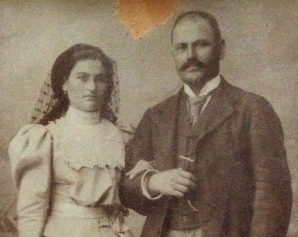 Pappous Nikolas with his wife Katerina