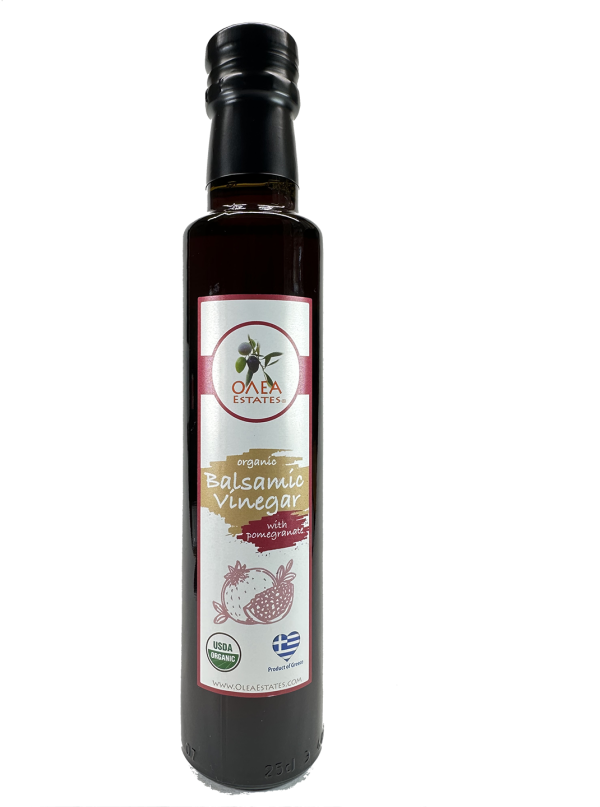 olea organic balsamic vinegar with pomegranate