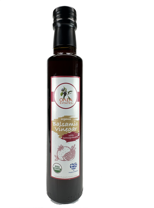 olea organic balsamic vinegar with pomegranate