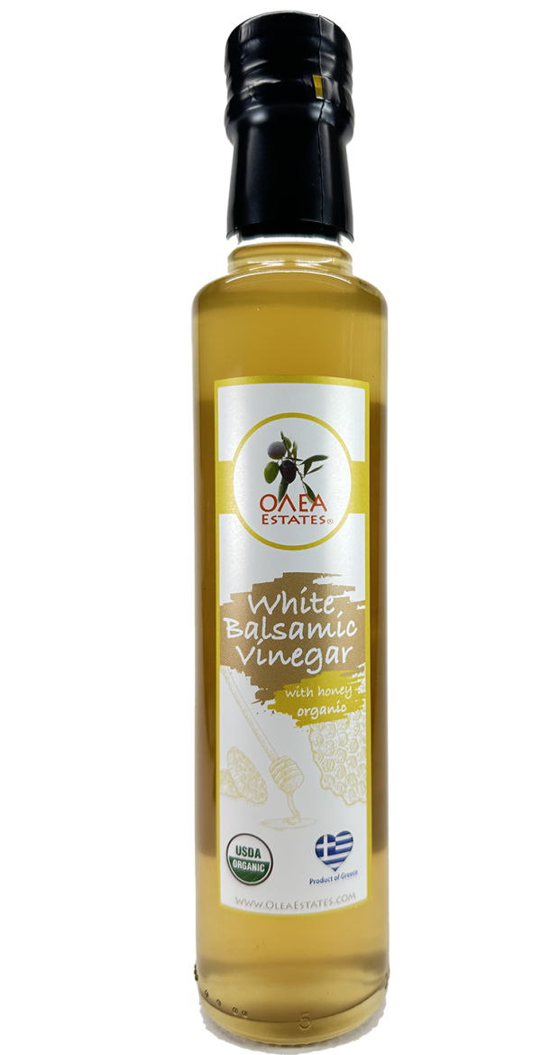 Olea organic white balsamic vinegar with honey