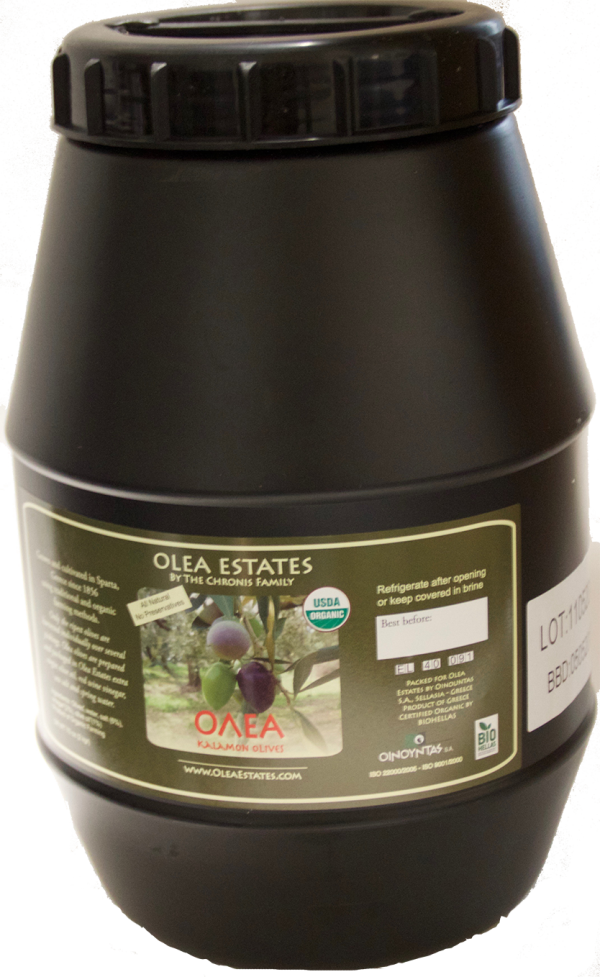 Olea Kalamon olives 5lbs barrel