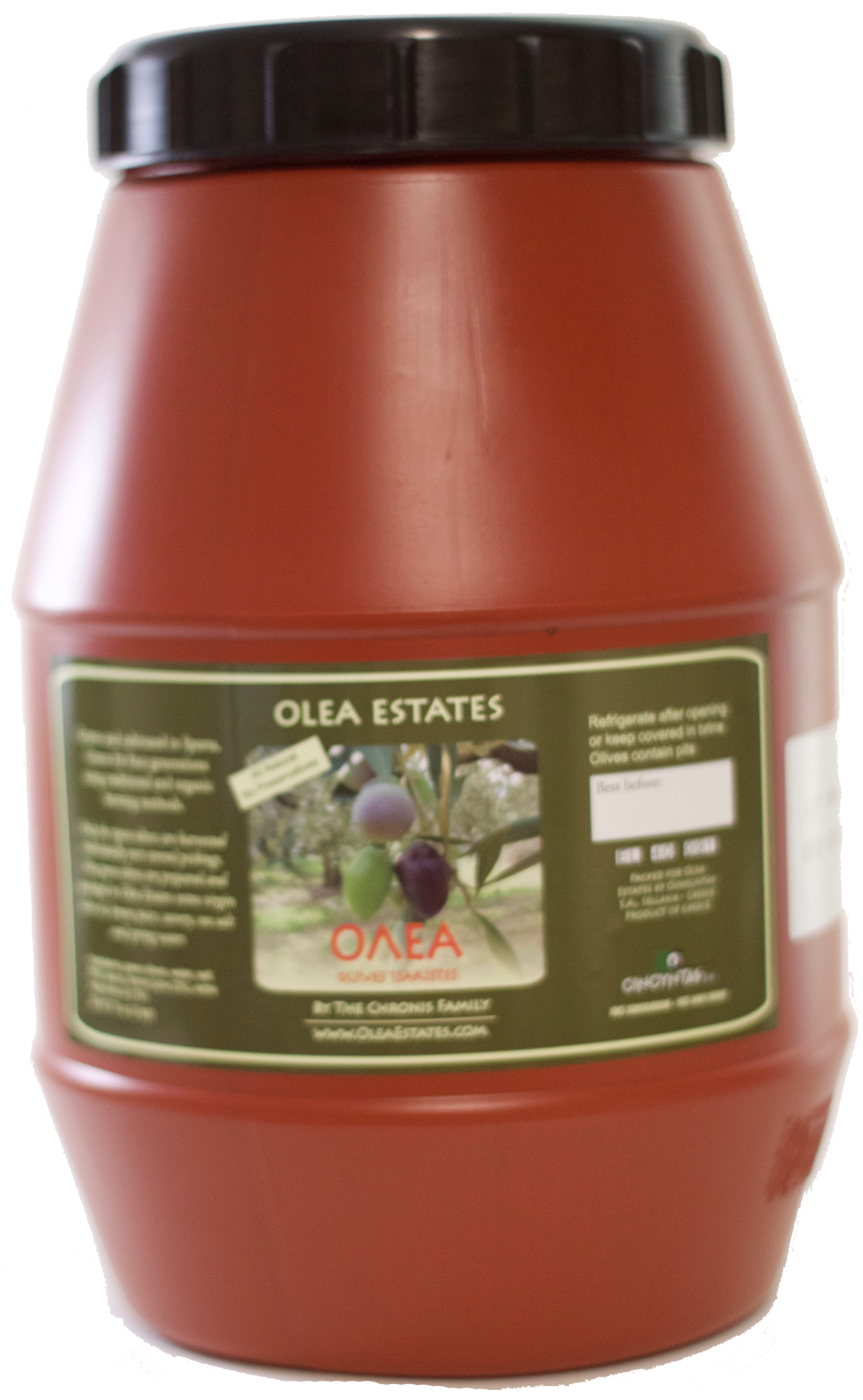 Olea green olives 5lbs barrel